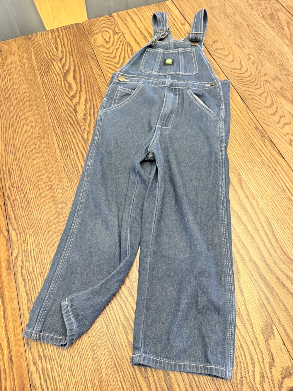 John Deere Kids Blue Denim Overalls Sz 6. EUC TT
